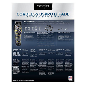 Машинка для стрижки Andis LCL Cordless USPro Li Fade Nation International